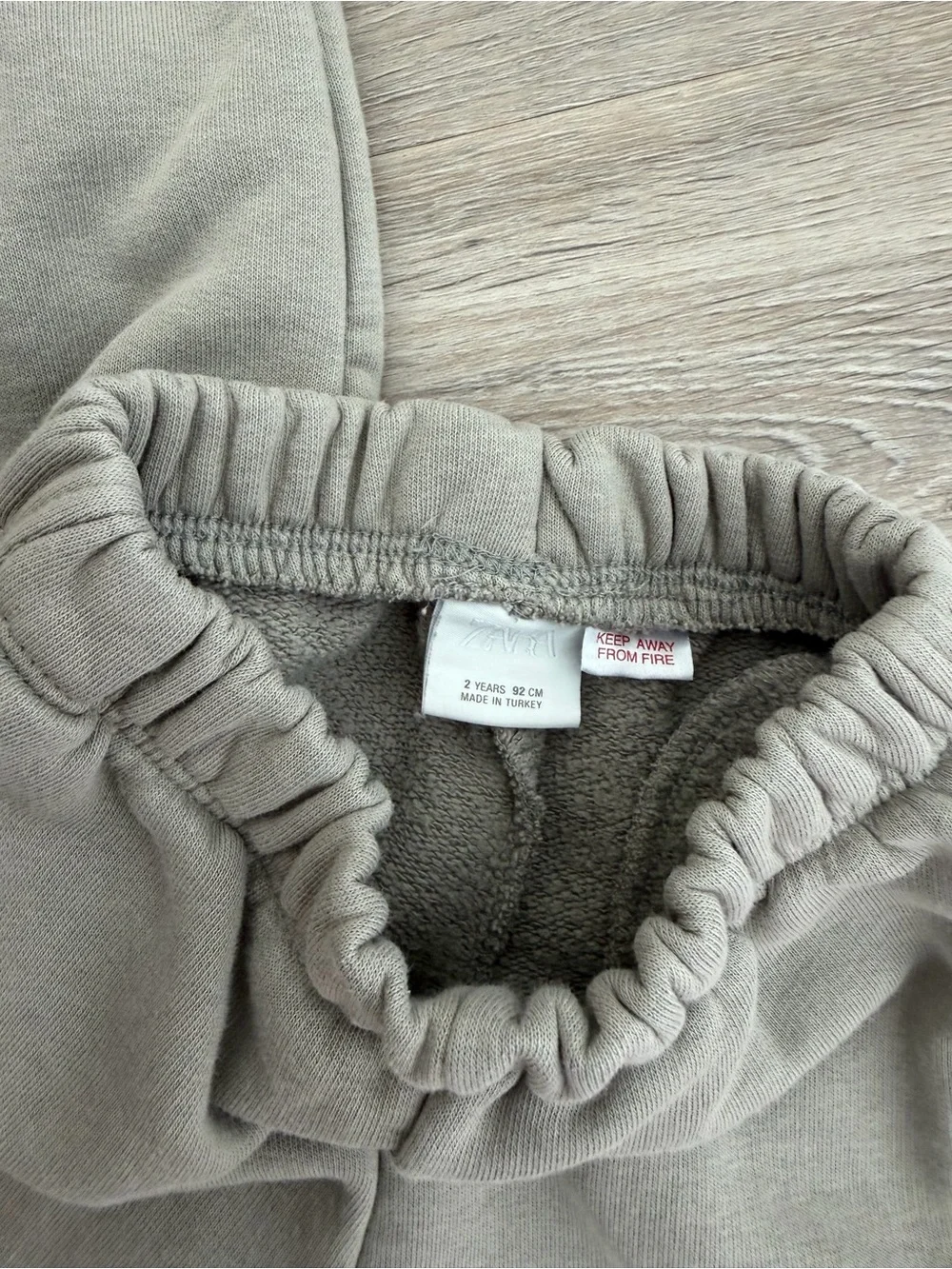 ZARA Toddler Boy Grey ‘Great View’ Sweatshirt and Jogger Matching Set 2 years